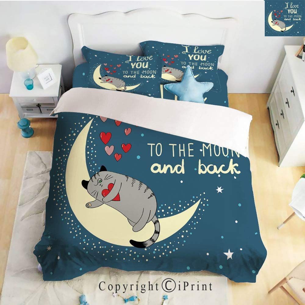 Cat Moon Cat Bedding Set