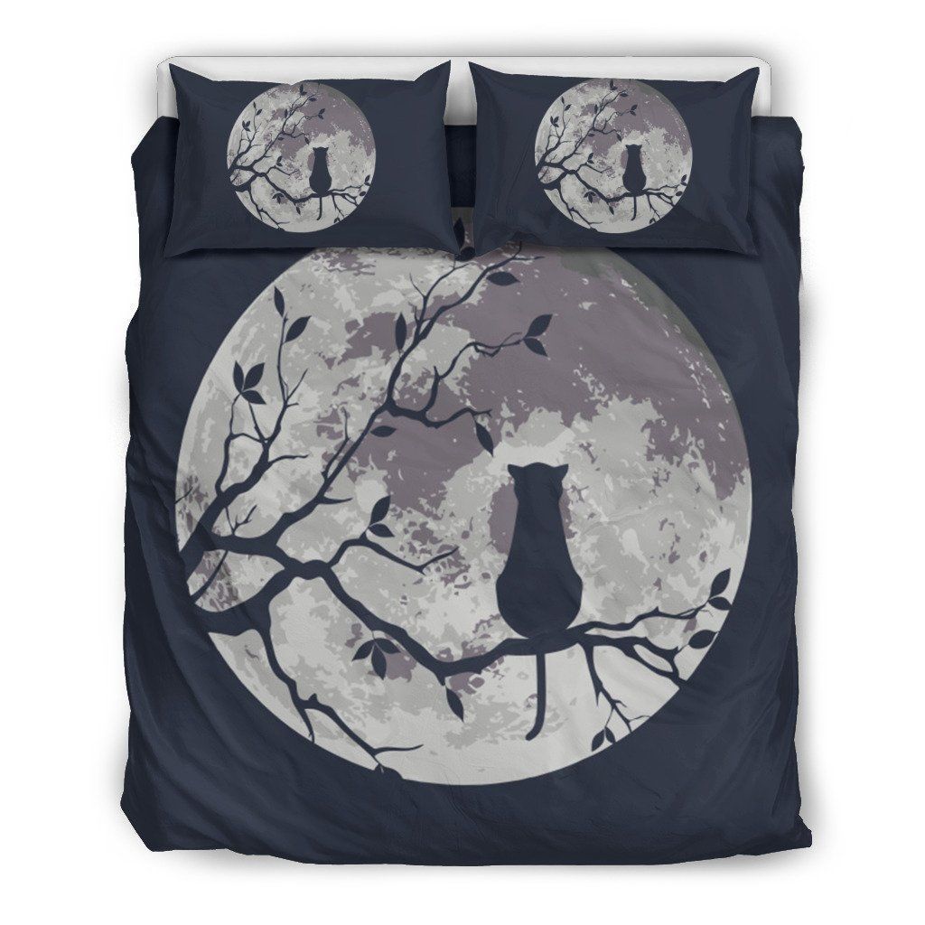 Cat Moon Bedding Set
