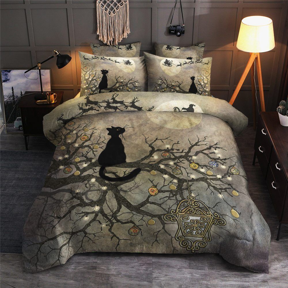 Cat Moon Bedding Set