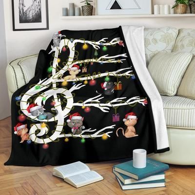 Cat Music Sherpa Fleece Blanket
