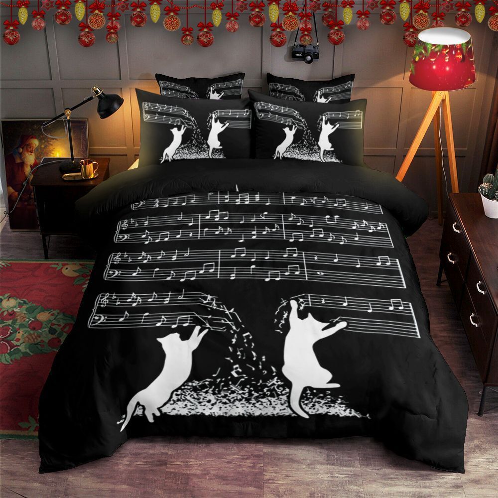 Cat Music Bedding Set