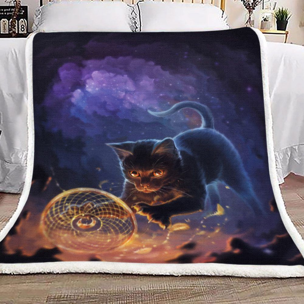 Cat Sherpa Fleece