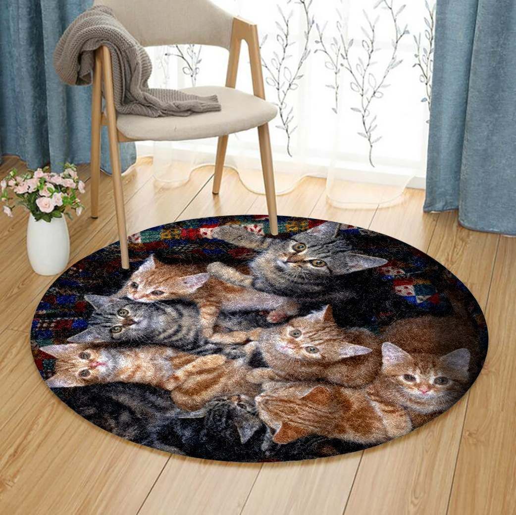 Cat Round Carpet