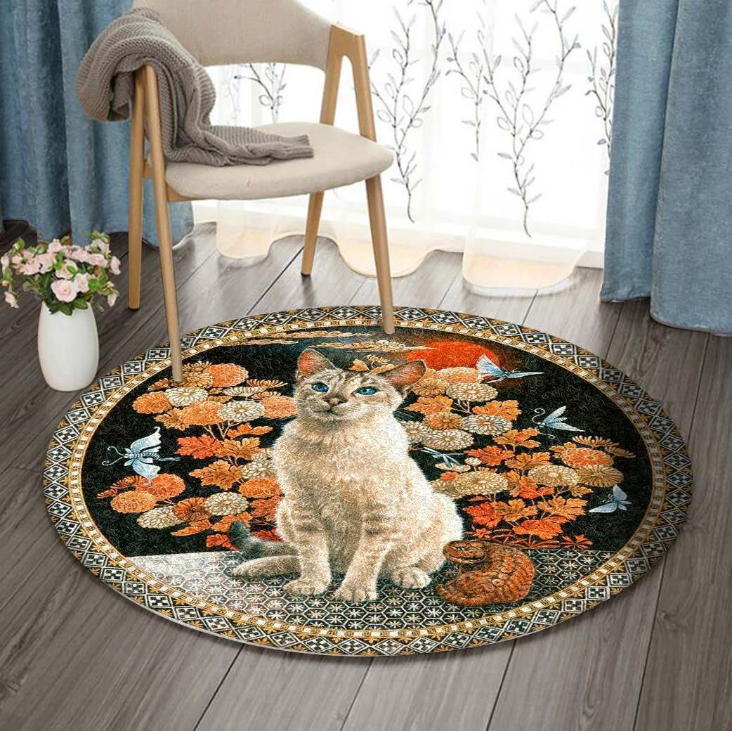 Cat Round Carpet