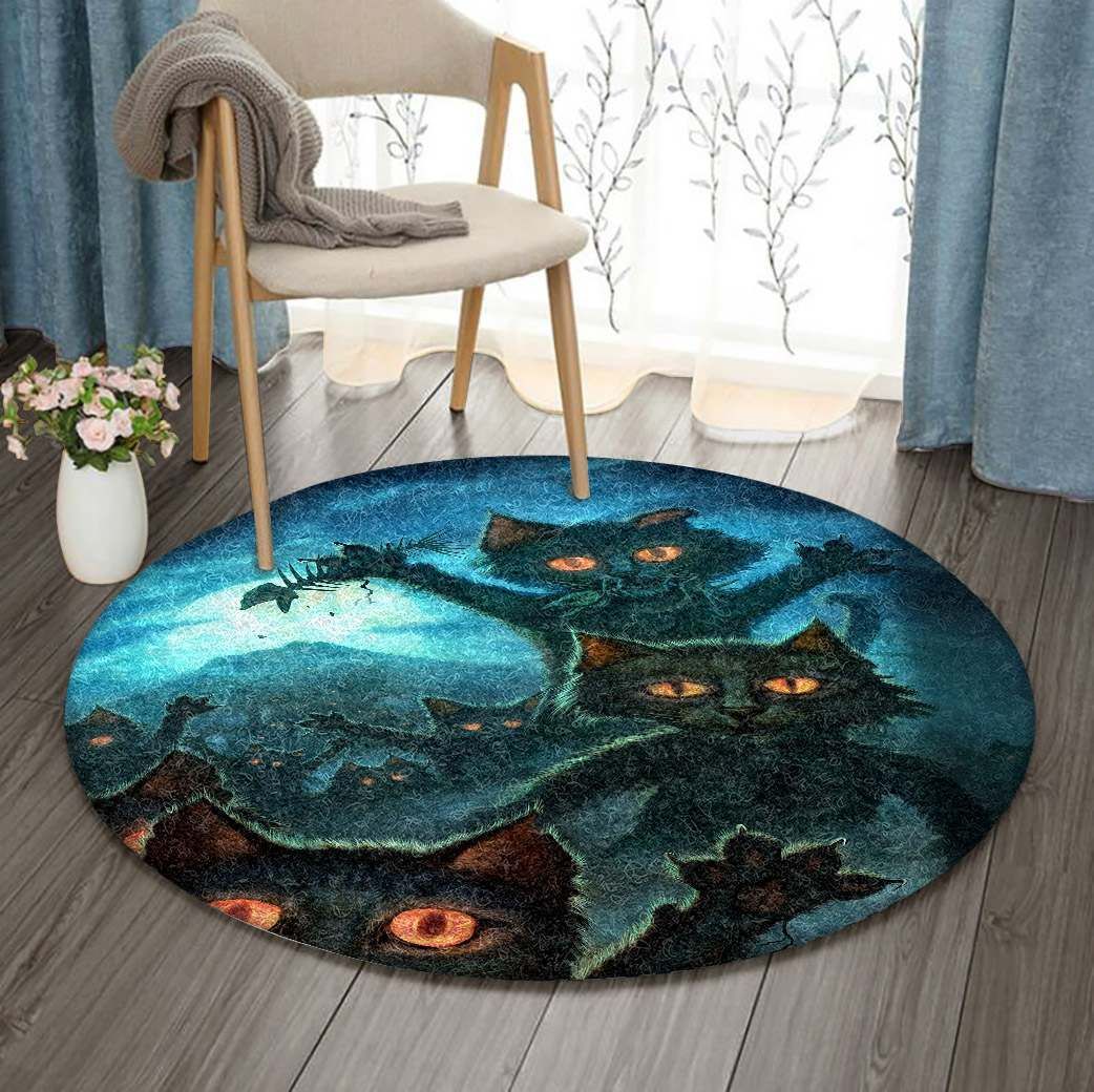 Cat Round Carpet