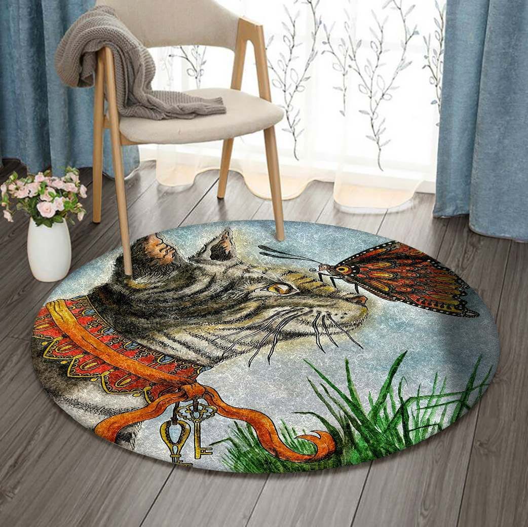 Cat Round Carpet