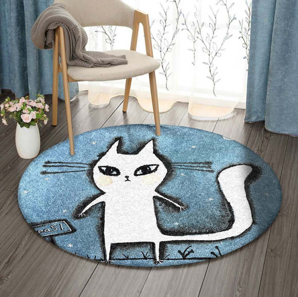 Cat Round Carpet