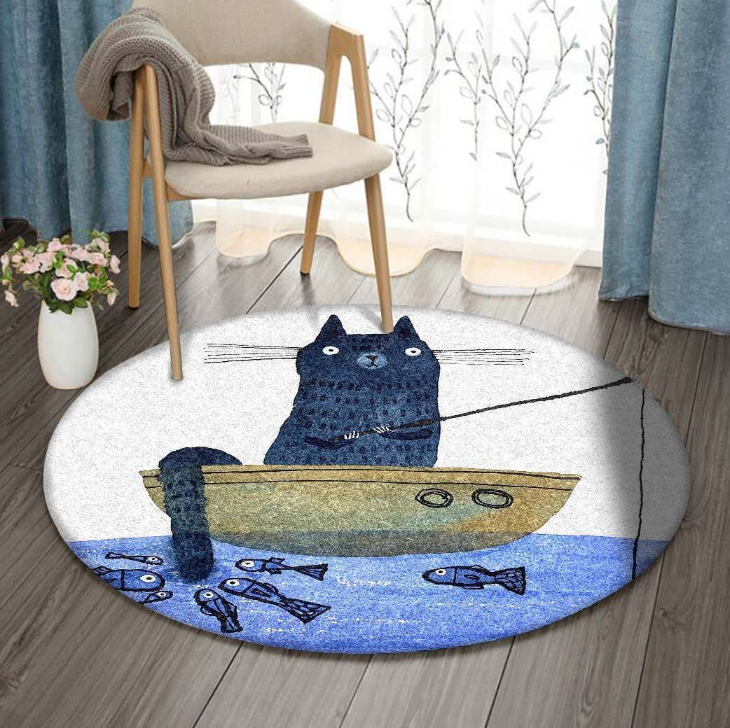 Cat Round Carpet