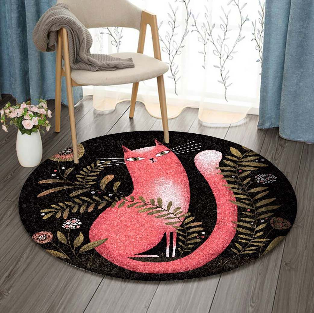 Cat Round Carpet