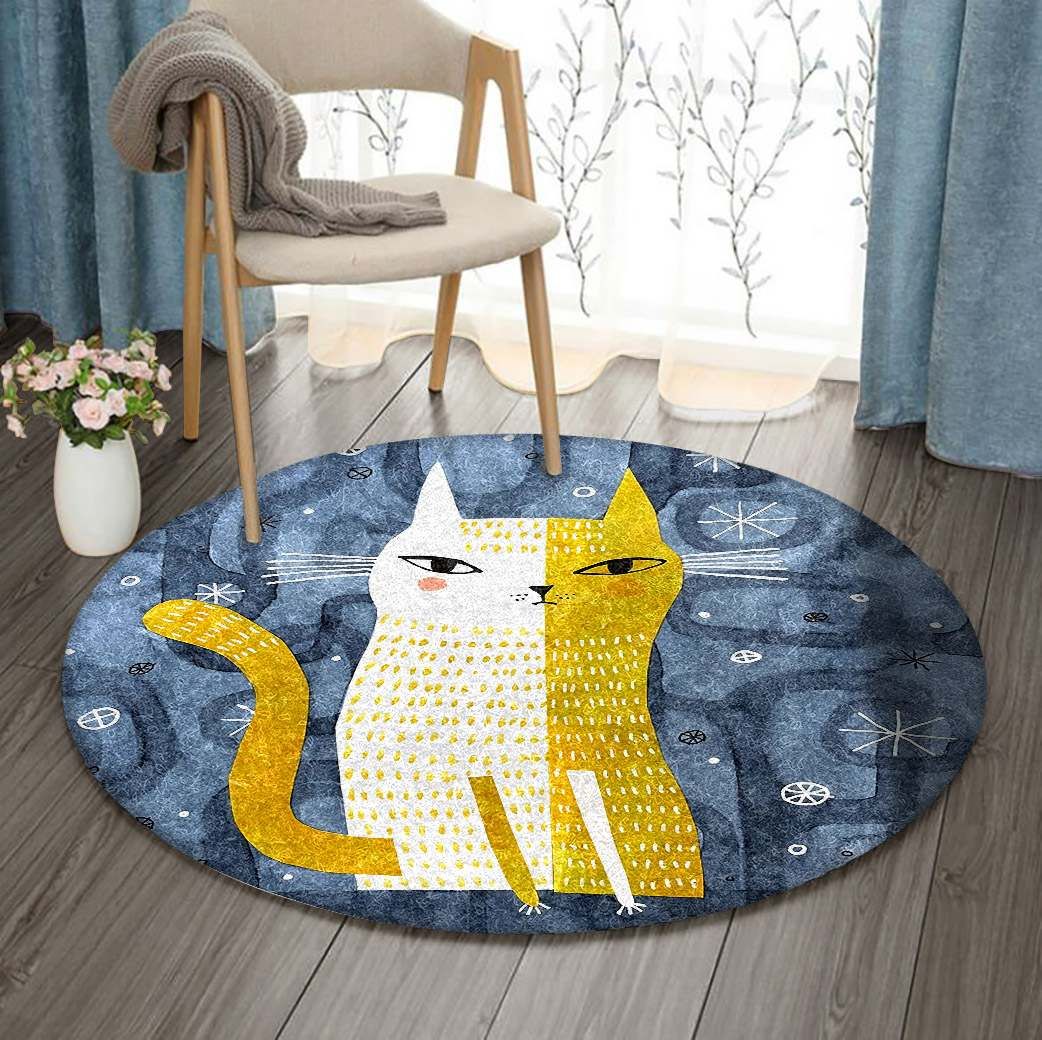 Cat Round Carpet