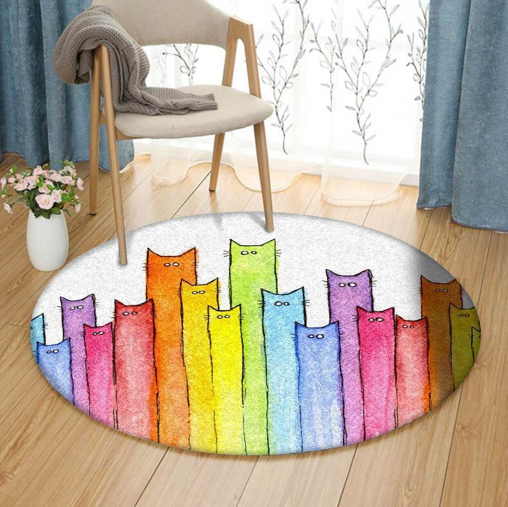 Cat Round Carpet