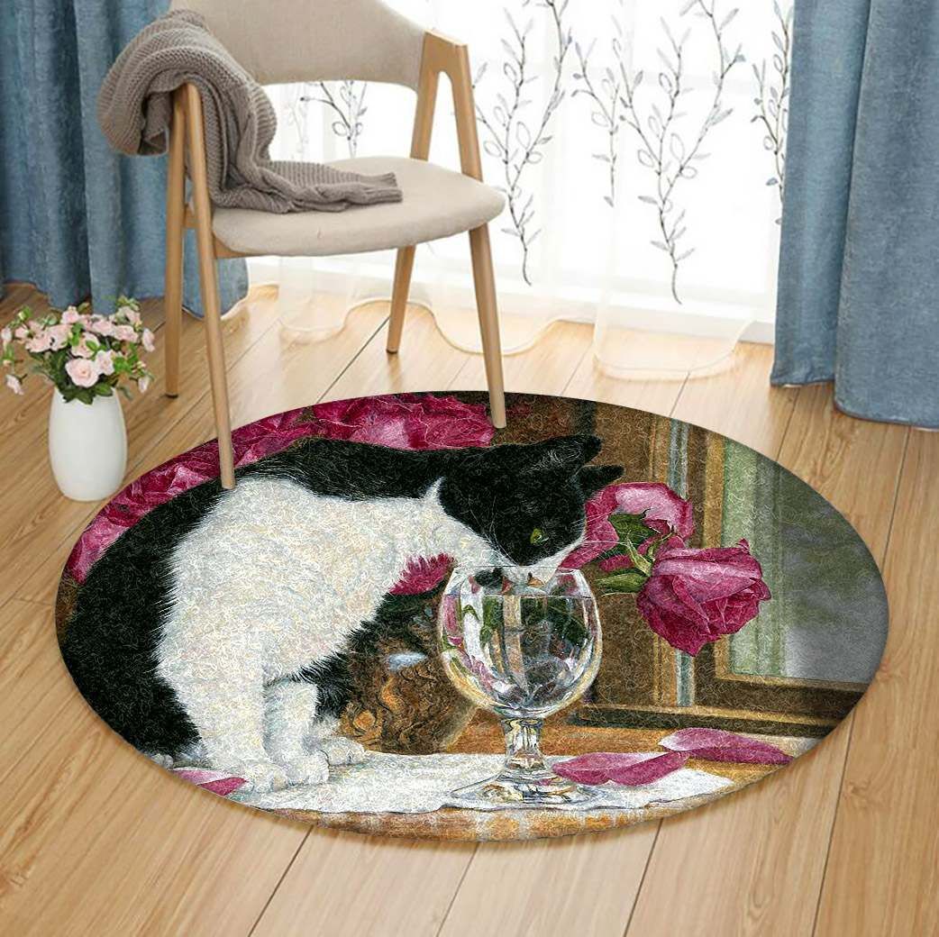 Cat Round Carpet