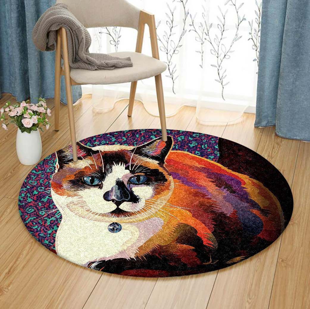 Cat Round Carpet