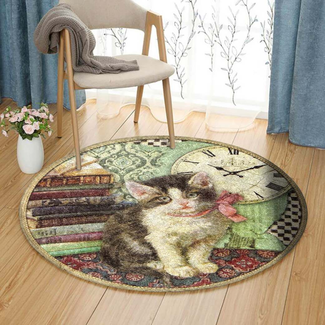 Cat Round Carpet