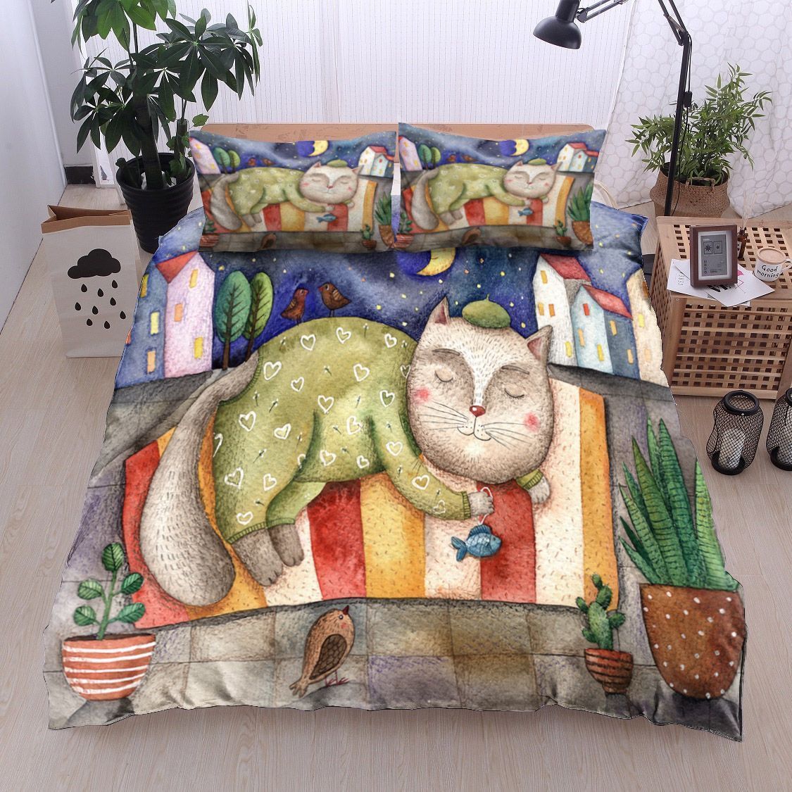 Cat Bedding Set