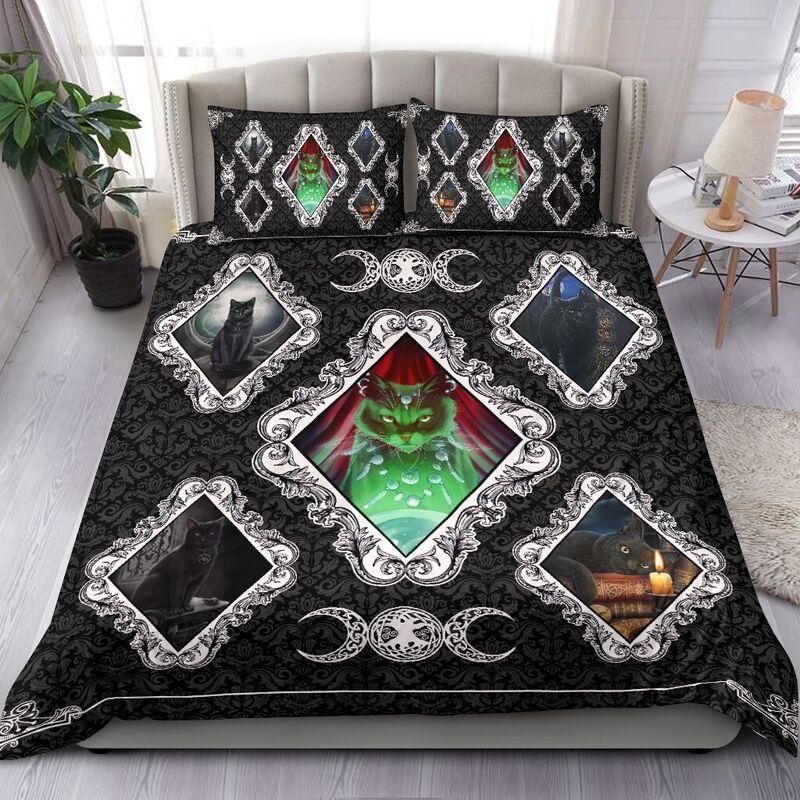 Cat Occult Wicca Bedding Set