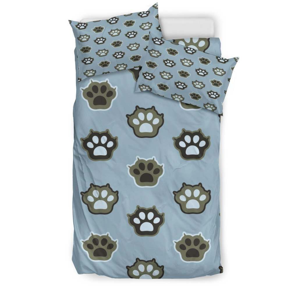Cat Paw Print Bedding Set