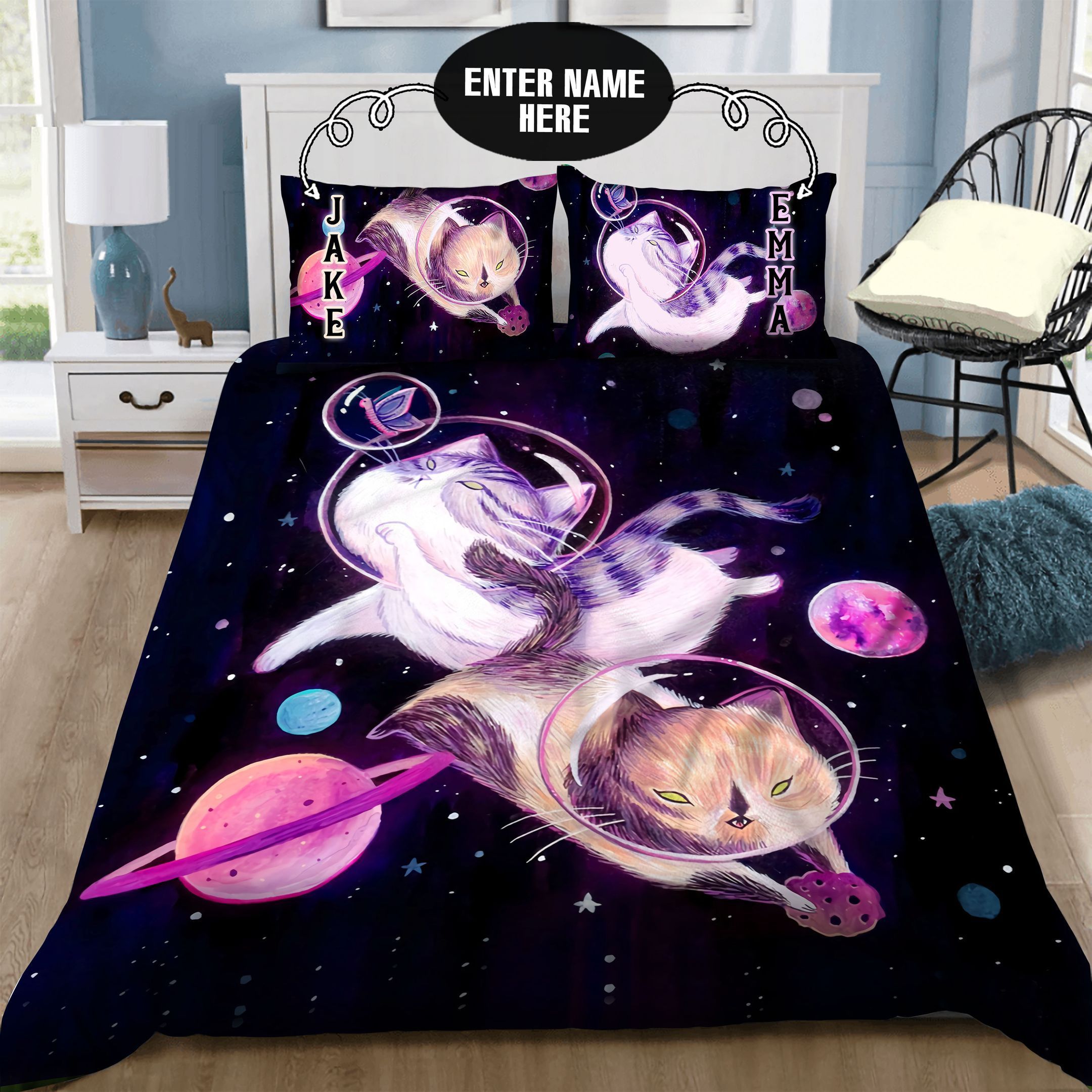 Cat Personalized Bedding Set
