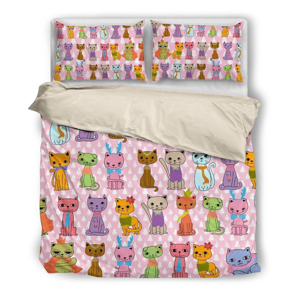 Cat Pink Oh Bedding Set