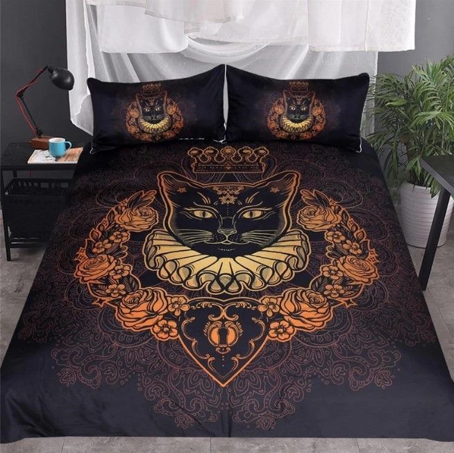 Cat Queen Wicca Bedding Set