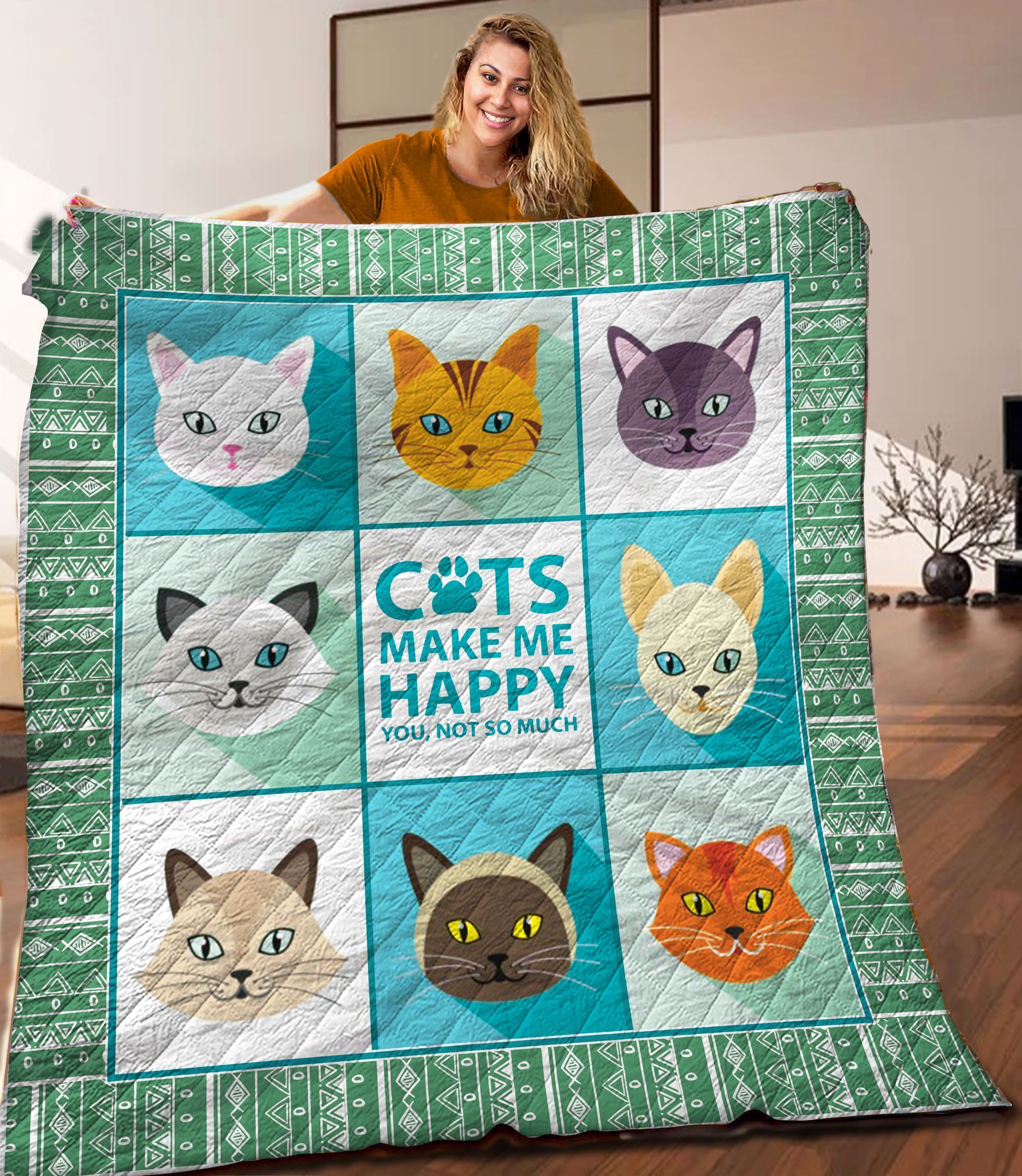 Cat Quilt Blanket C9B250303TY