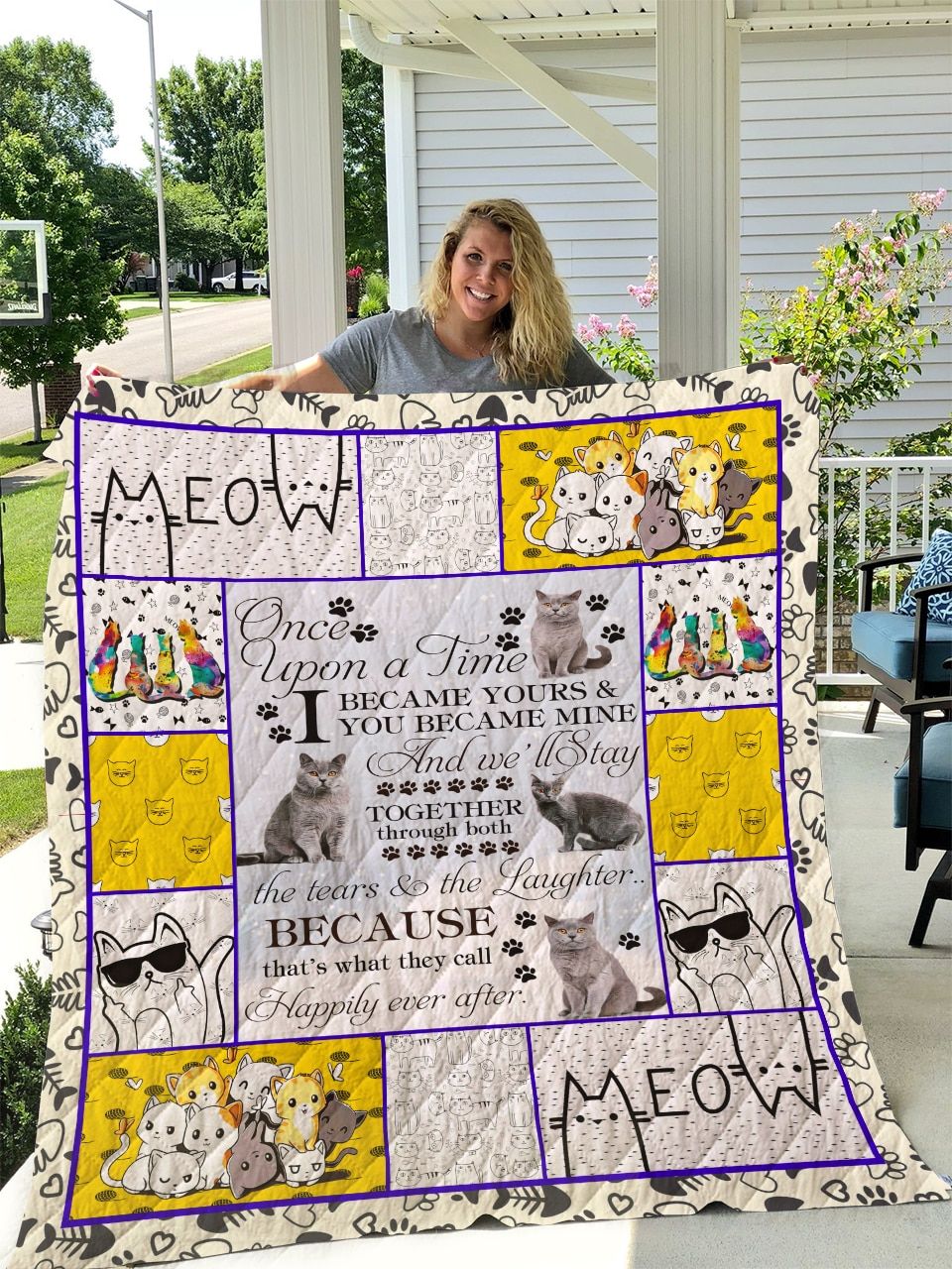 Cat Quilt Blanket DHC1312613VT