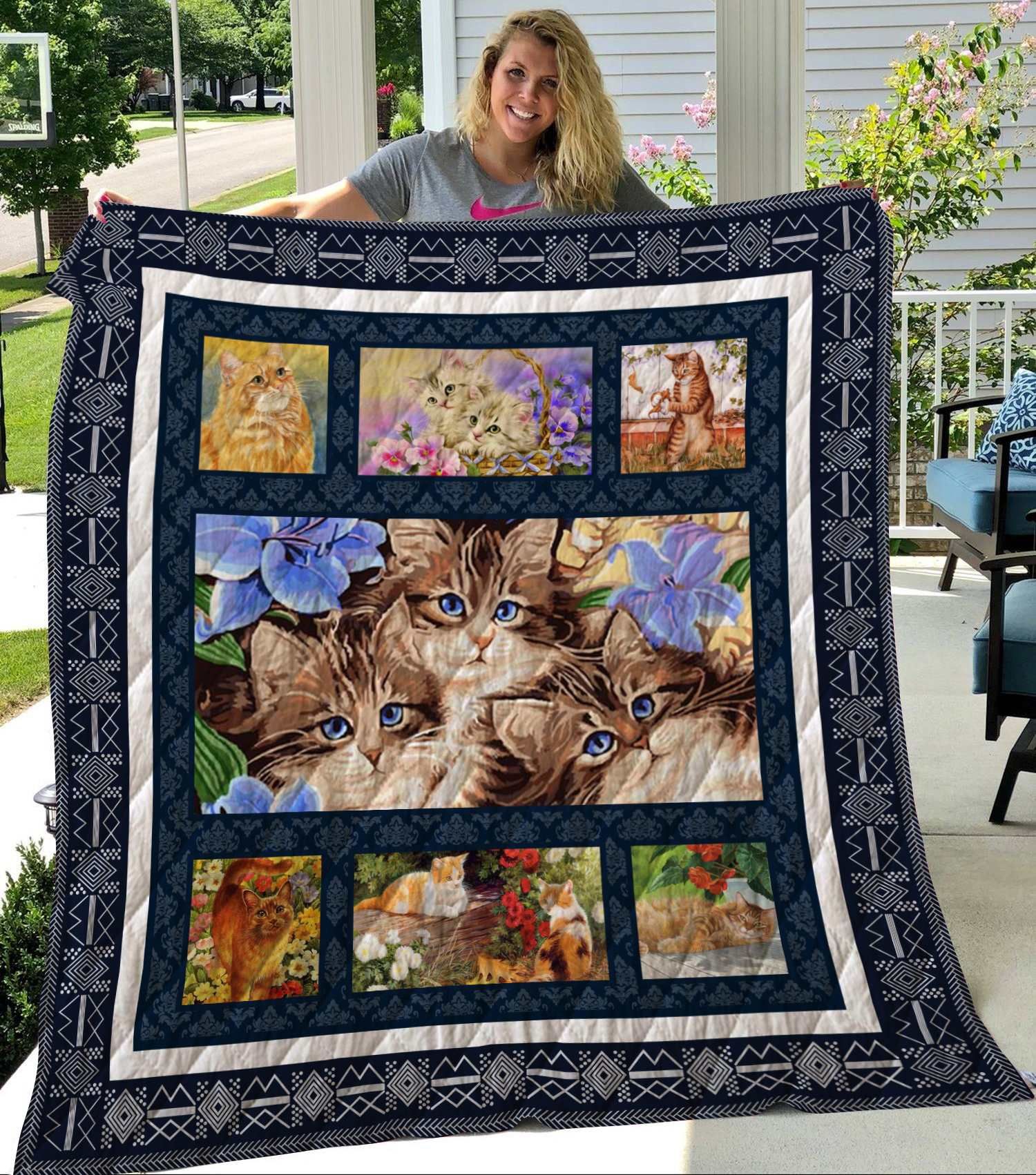 Cat Quilt Blanket DHC2911142VT