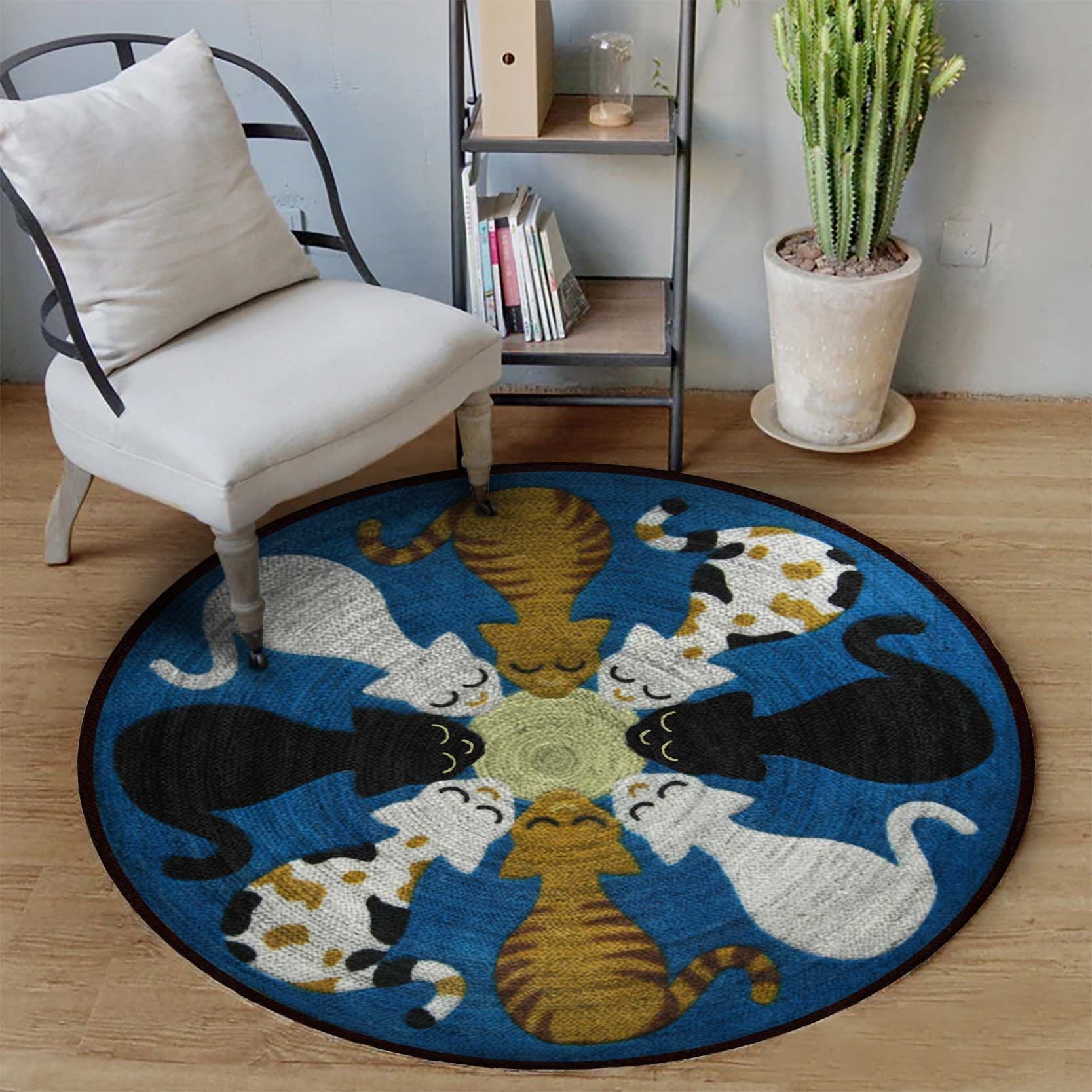 Cat Round Carpet
