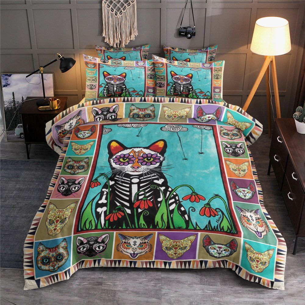 Cat Skull Cat Bedding Set