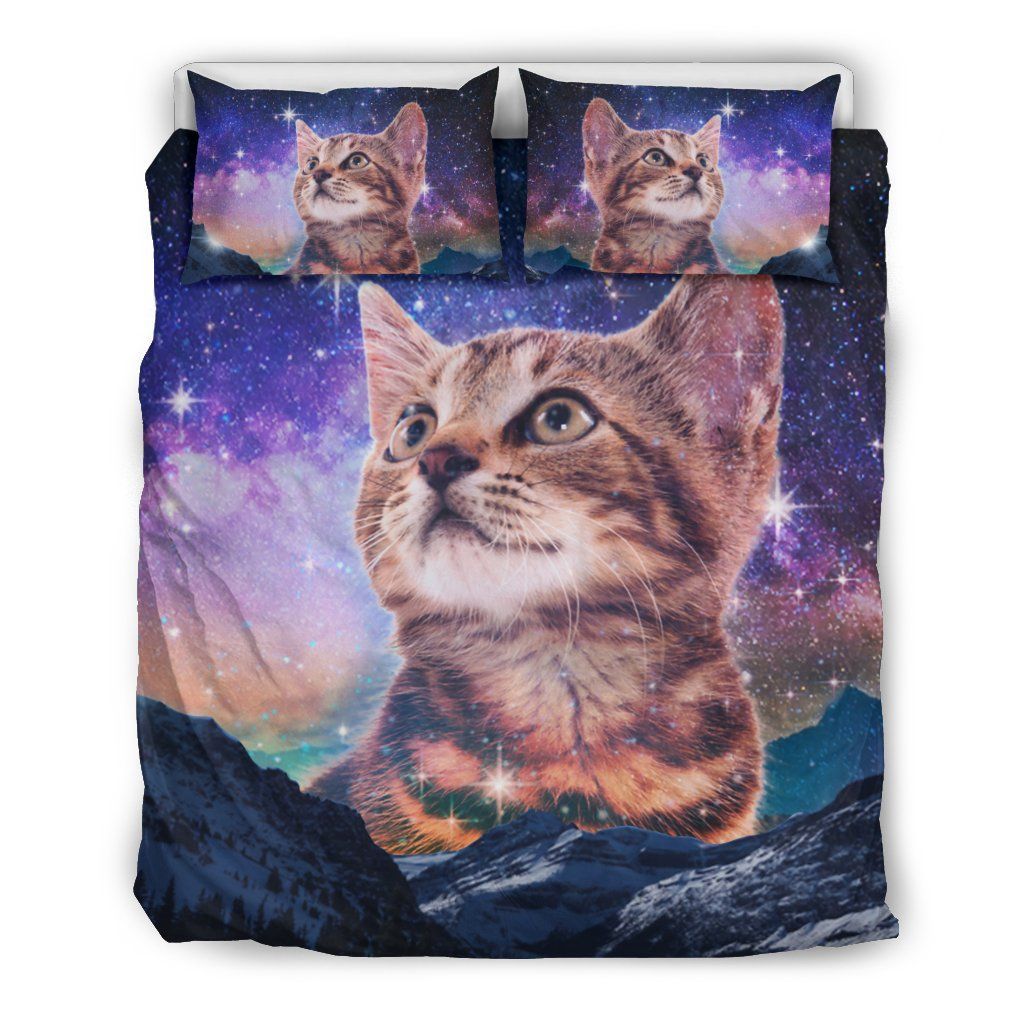 Cat Sky Night Bedding Set