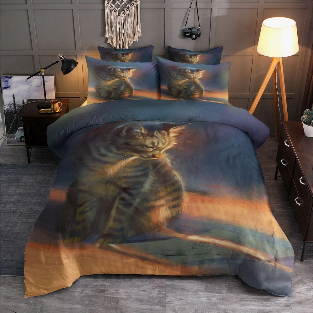Cat Sleeping Bedding Set