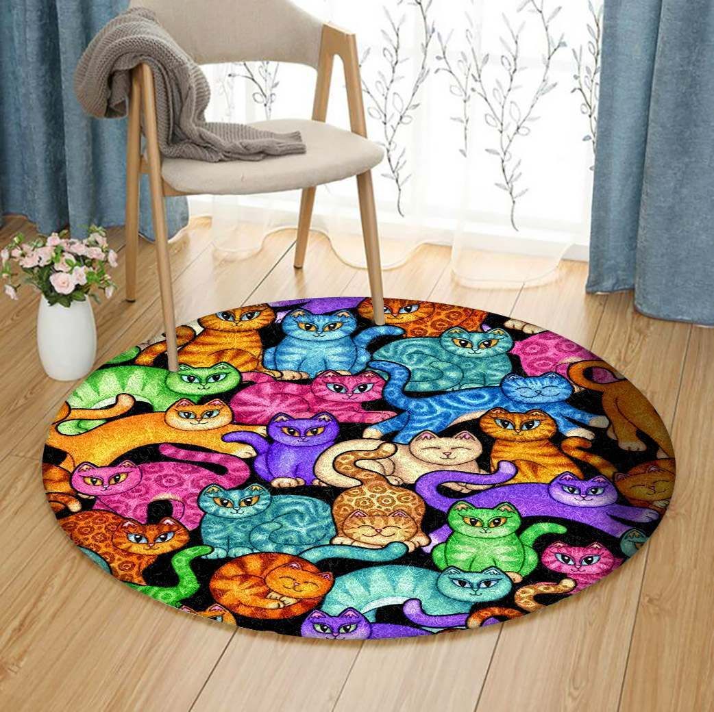 Cat Round Carpet
