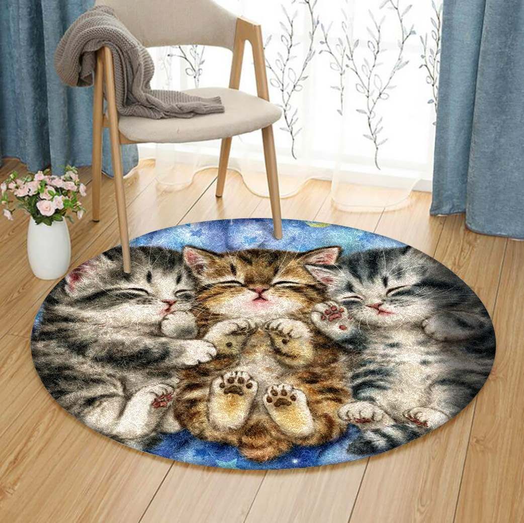 Cat Round Carpet