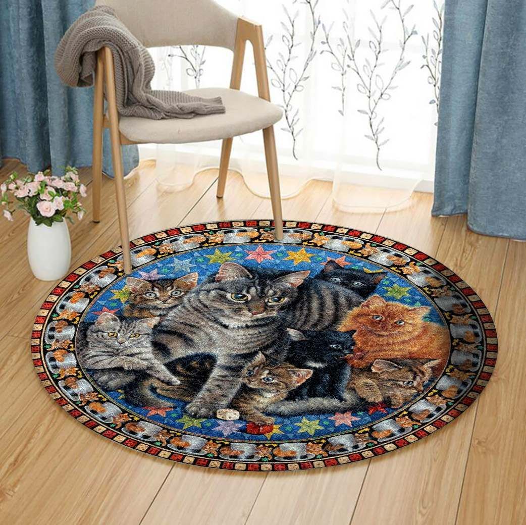 Cat Round Carpet