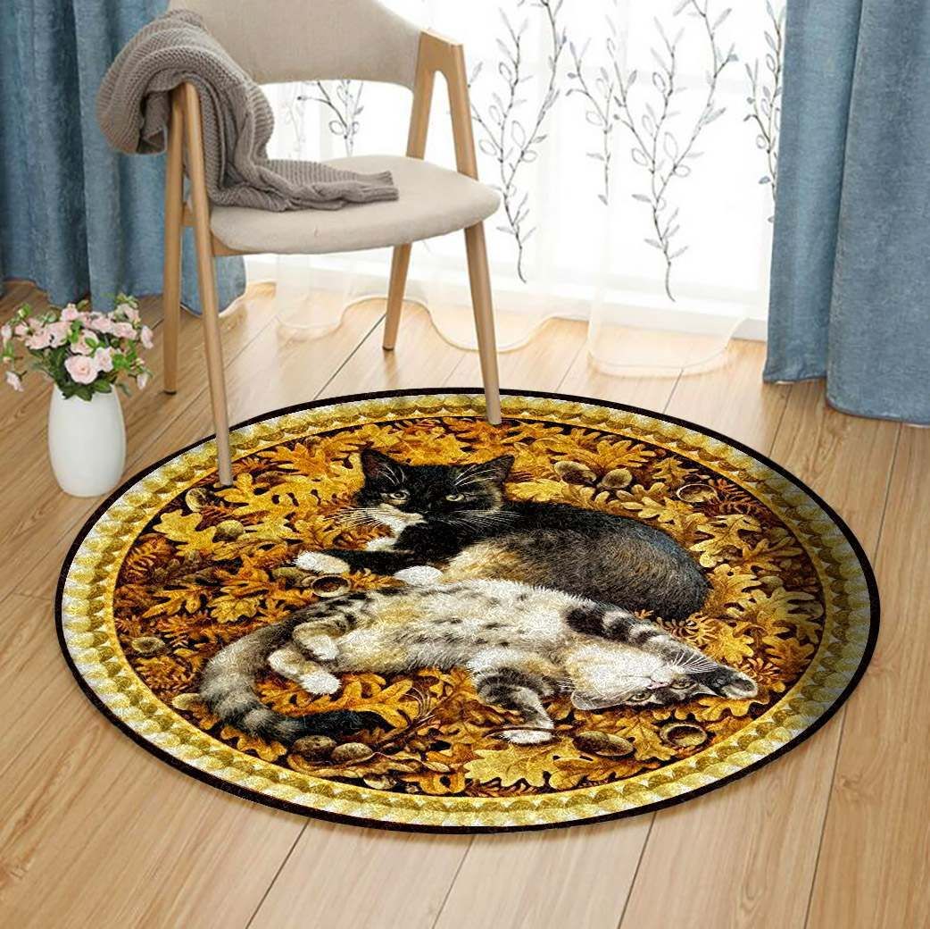 Cat Round Carpet