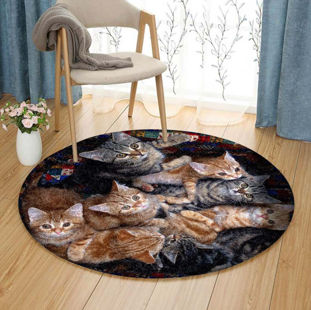 Cat Round Carpet