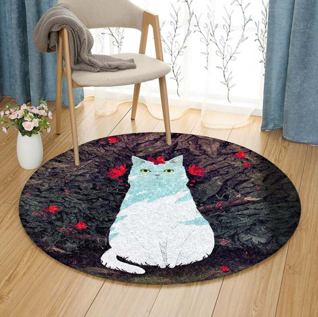 Cat Round Carpet