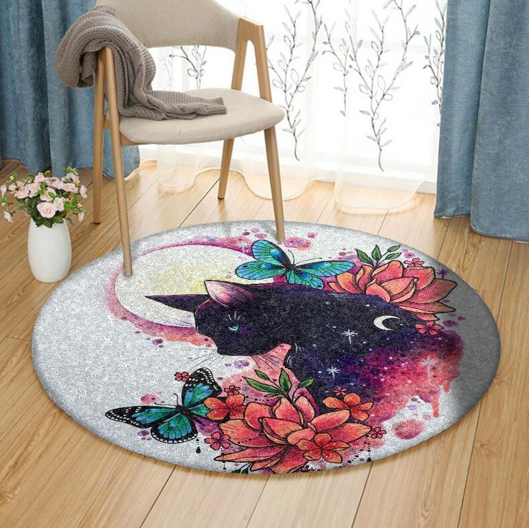 Cat Round Carpet