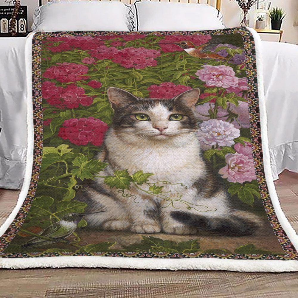 Cat Sherpa Fleece