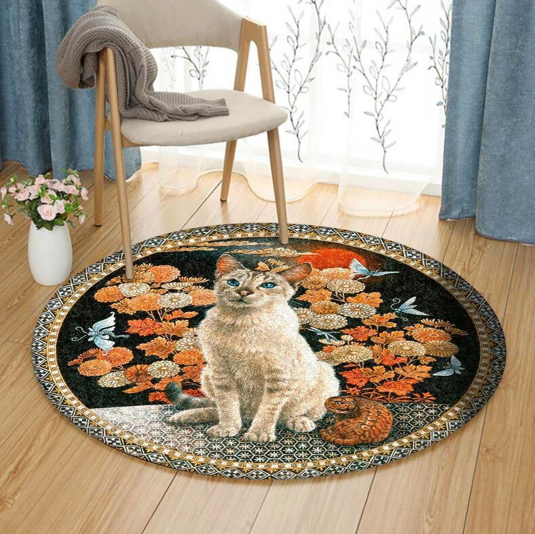 Cat Round Carpet