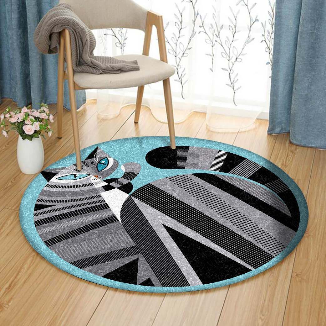Cat Round Carpet