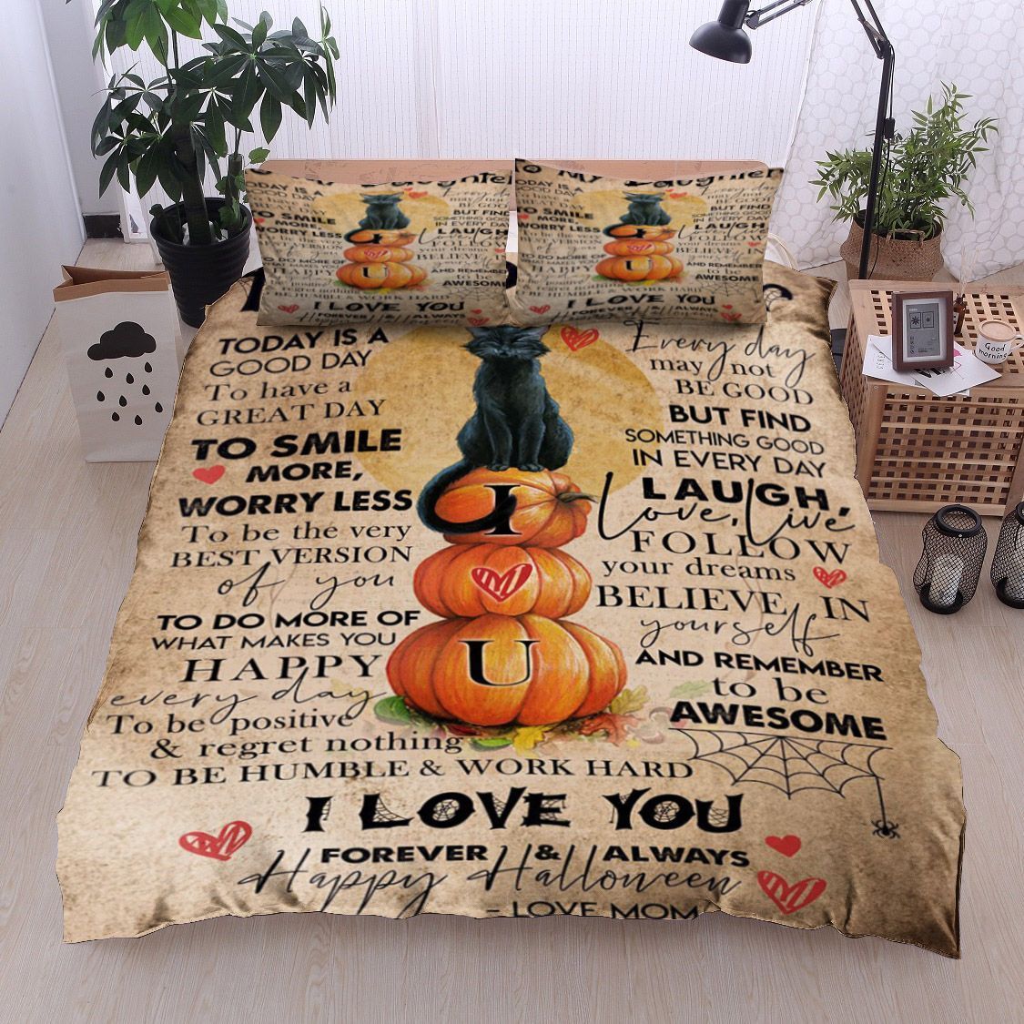 Cat To My Daughter From Mom Bedding Set