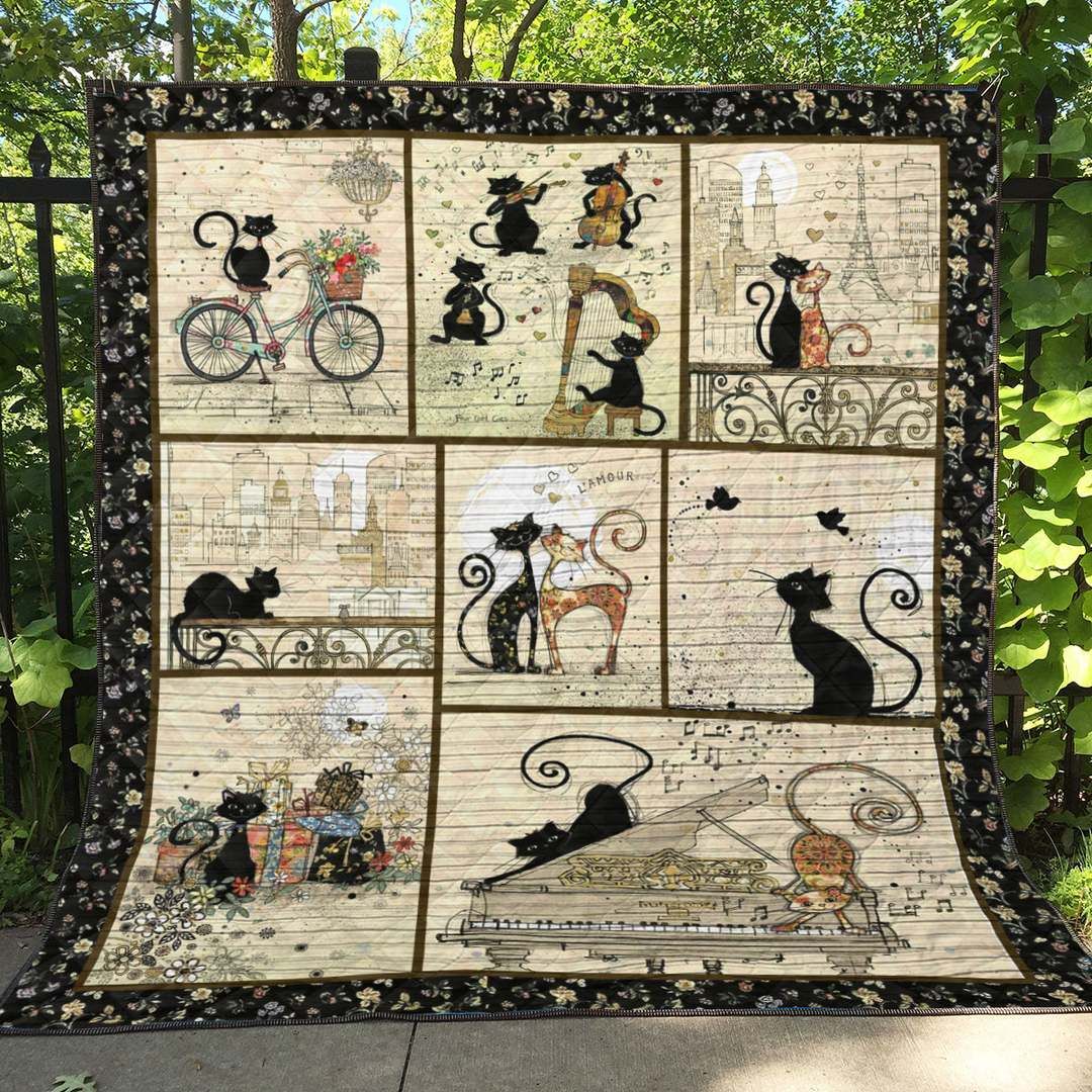 Cat TU120705A Quilt Blanket