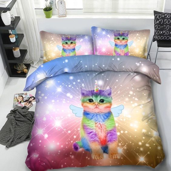 Cat Unicorn Bedding Set