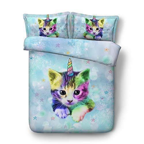 Cat Unicorn Bedding Set