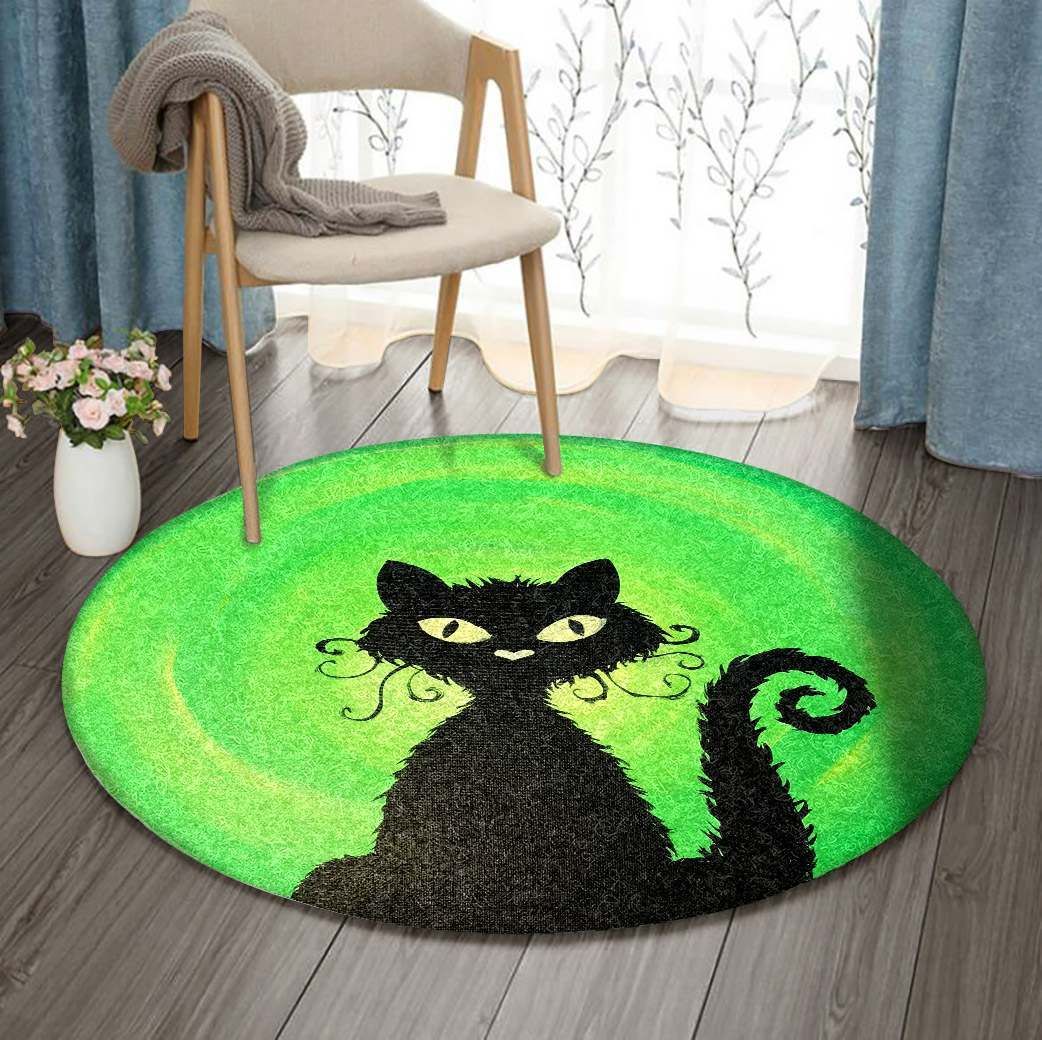 Cat Round Carpet