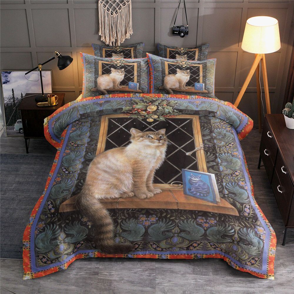 Cat Window Bedding Set