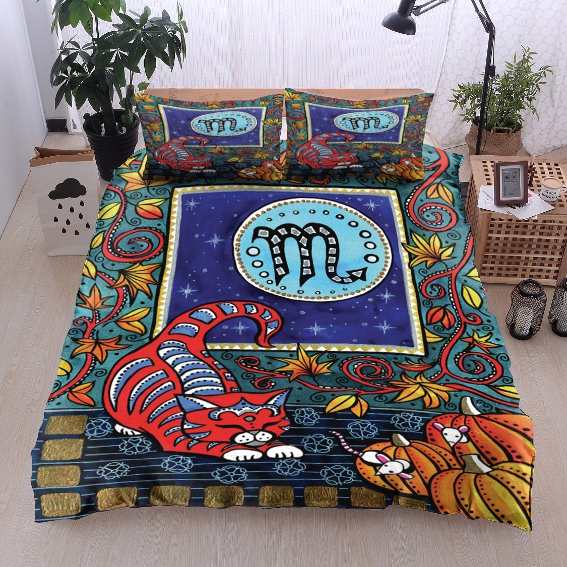 Cat Zodiac Bedding Set