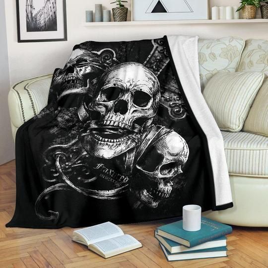 Catacomb Awesome Skull Fleece Blankets Sherpa Fleece Blanket
