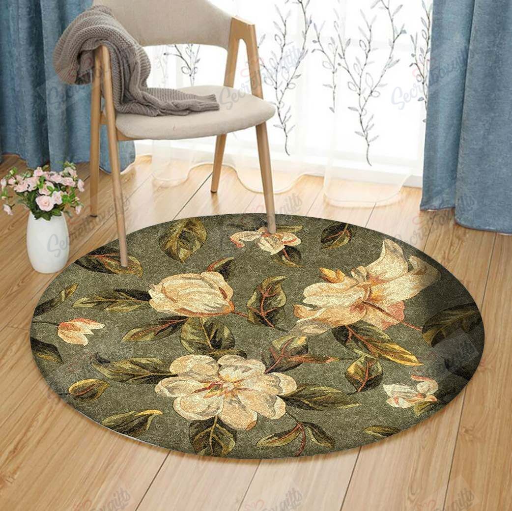 Catalina Magnolia Round Carpet